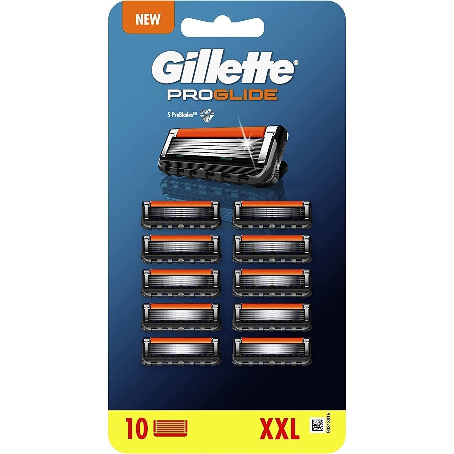 Set 10 rezerve lame de ras, Gillette Proglide, XXL, Gri