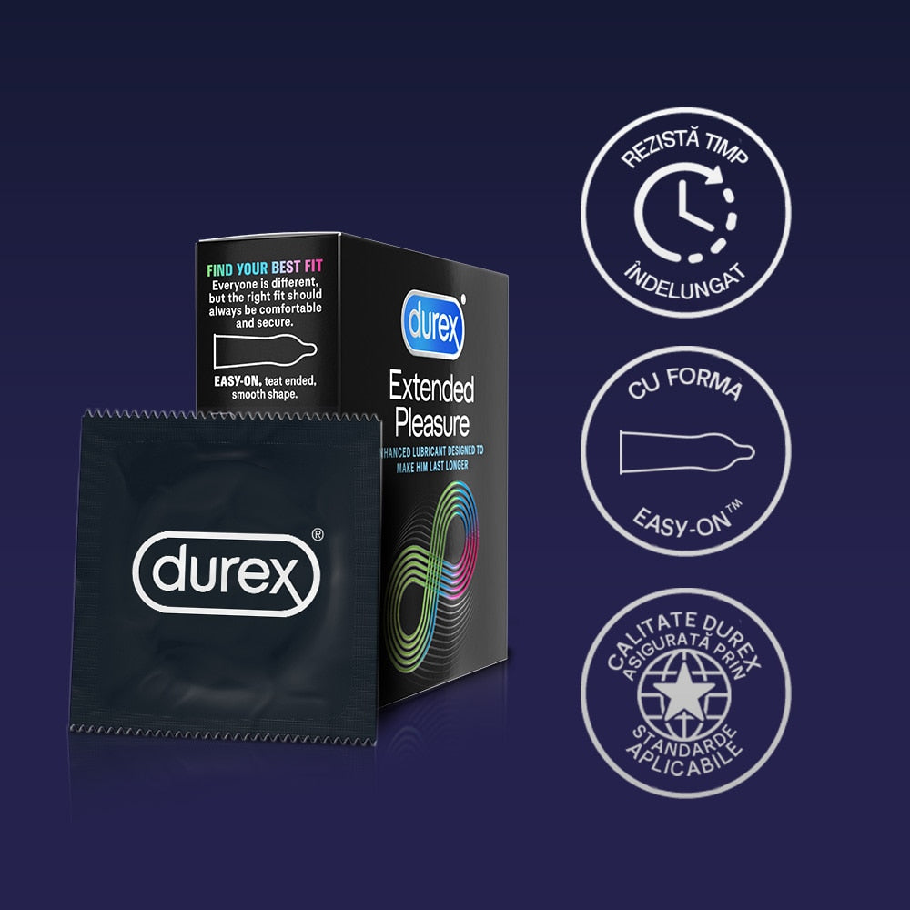 Prezervative Durex Extended Pleasure, 3 buc