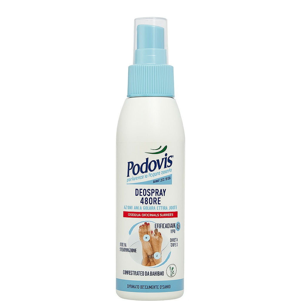 Deodorant spray antiperspirant pentru picioare 48h, 100 ml, Podovis
