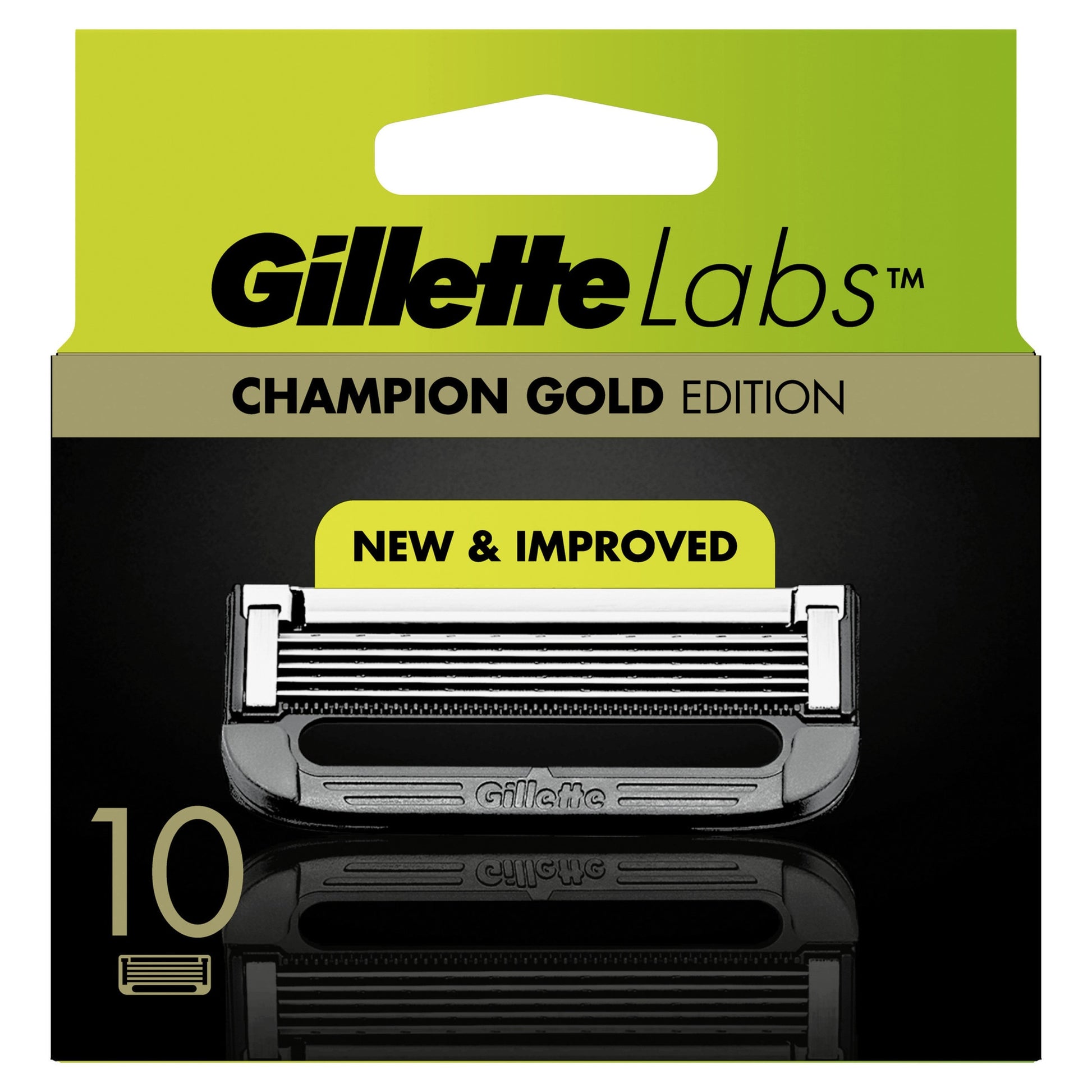Rezerve de ras Gillette Labs Champion Gold Edition, 10 bucati