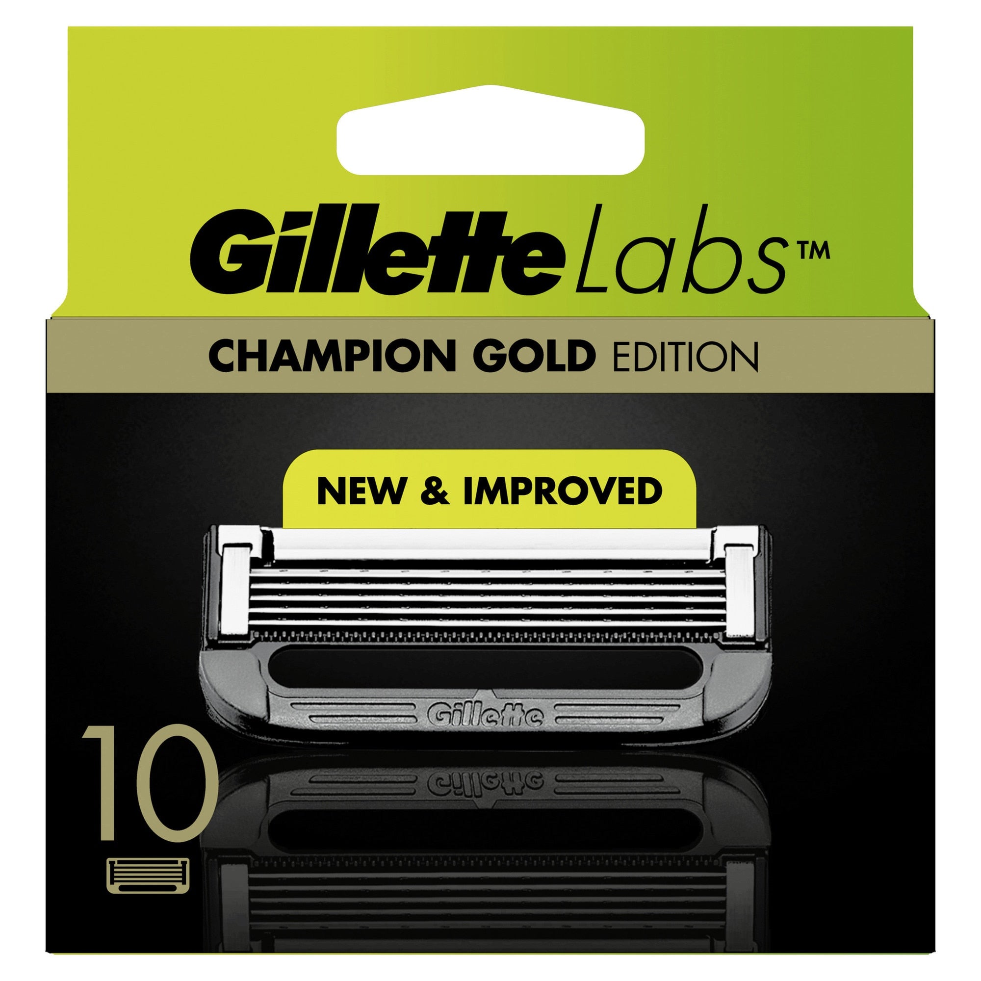 Rezerve de ras Gillette Labs Champion Gold Edition, 10 bucati