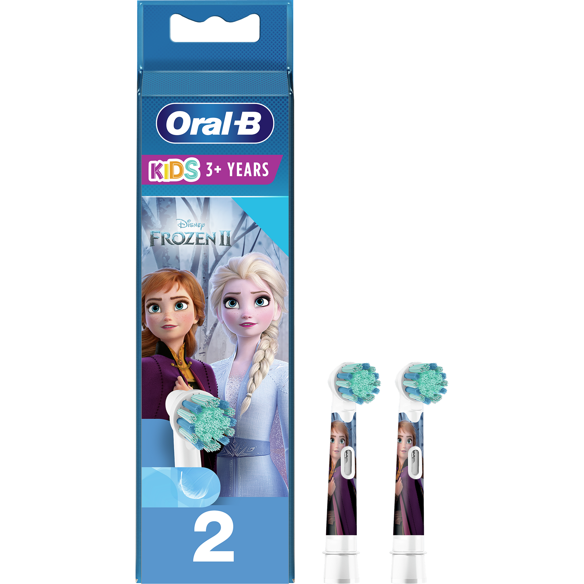 Rezerva periuta de dinti electrica pentru copii Oral-B Frozen EB10-2, 2 buc