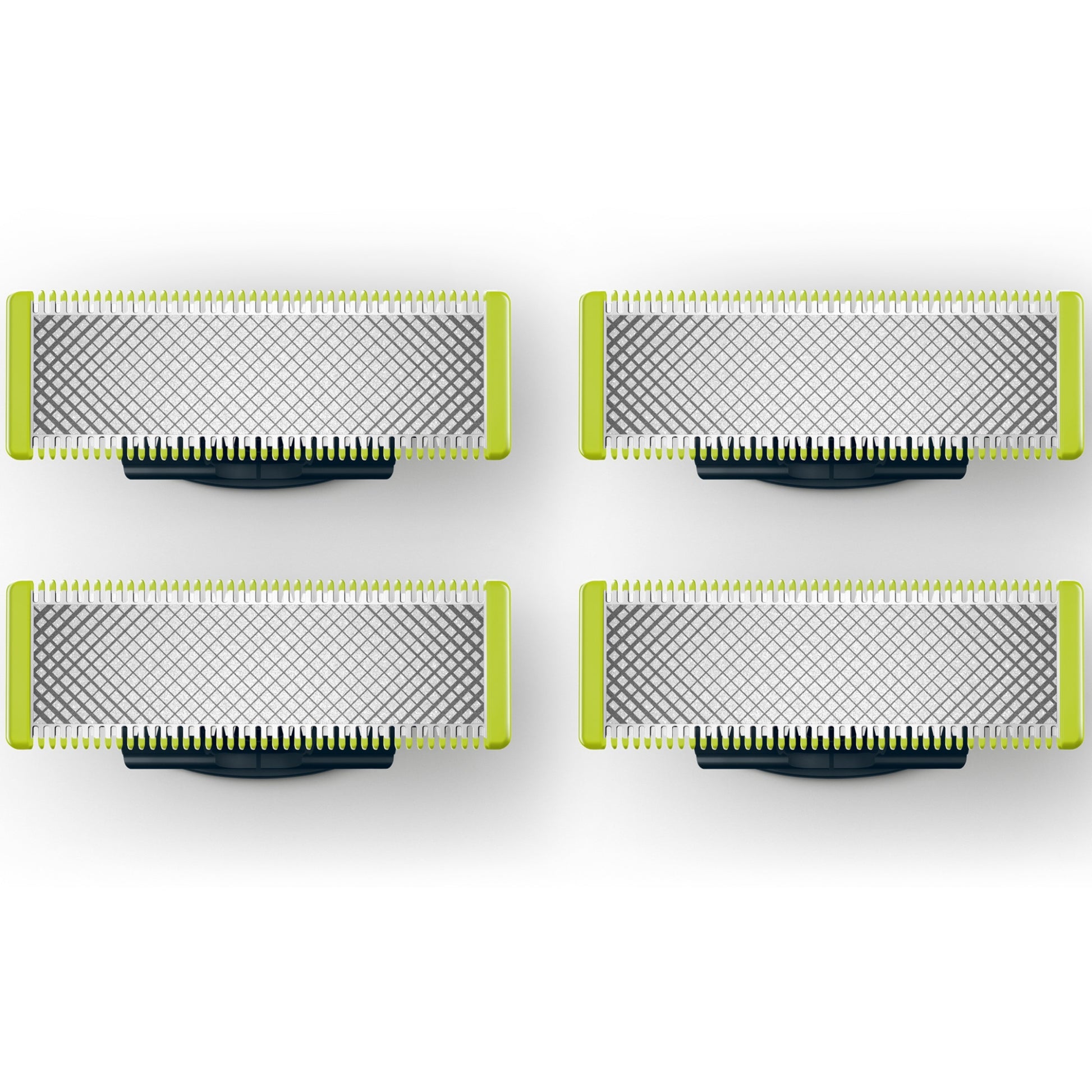 Rezerva PHILIPS OneBlade QP240/50 kit 4 lame, pentru orice model PHILIPS OneBlade si OneBladePro, Verde