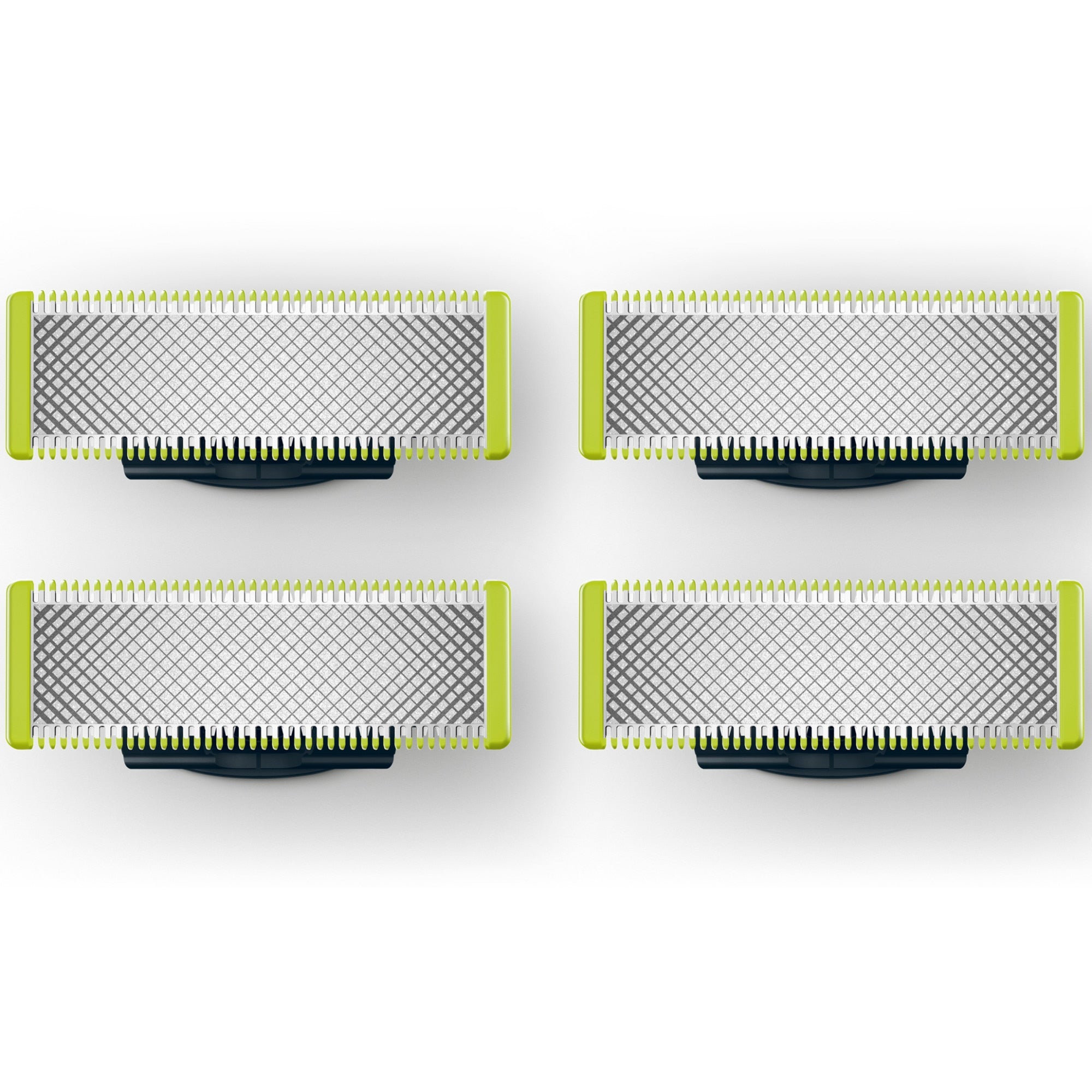 Rezerva PHILIPS OneBlade QP240/50 kit 4 lame, pentru orice model PHILIPS OneBlade si OneBladePro, Verde