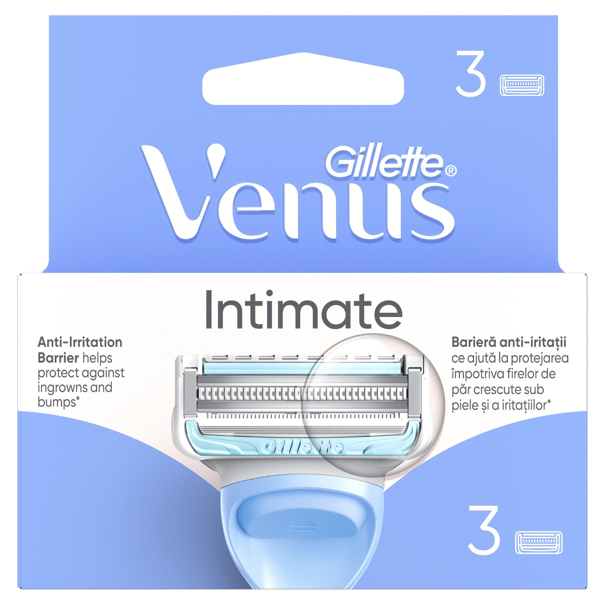 Rezerve aparat de ras Gillette Venus pentru parul si pielea zonei intime, 3 buc