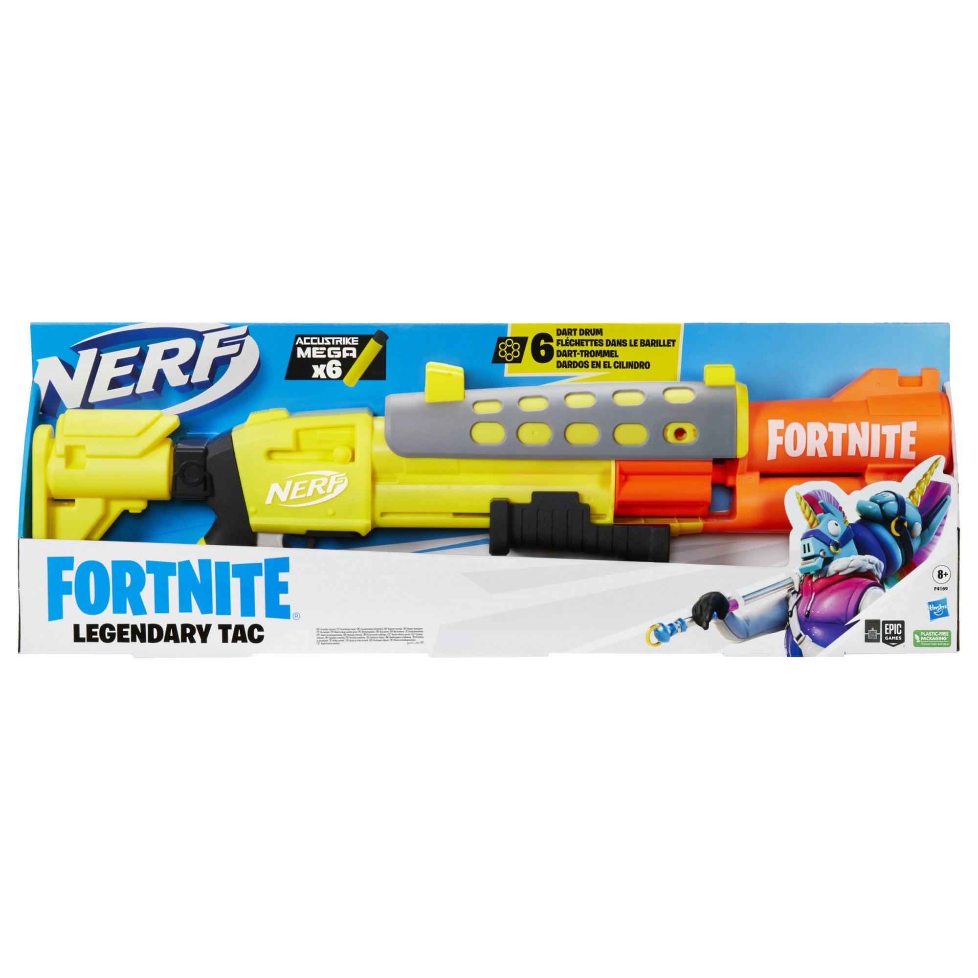 Blaster Nerf Fortnite - Legendary Tac, 6 proiectile
