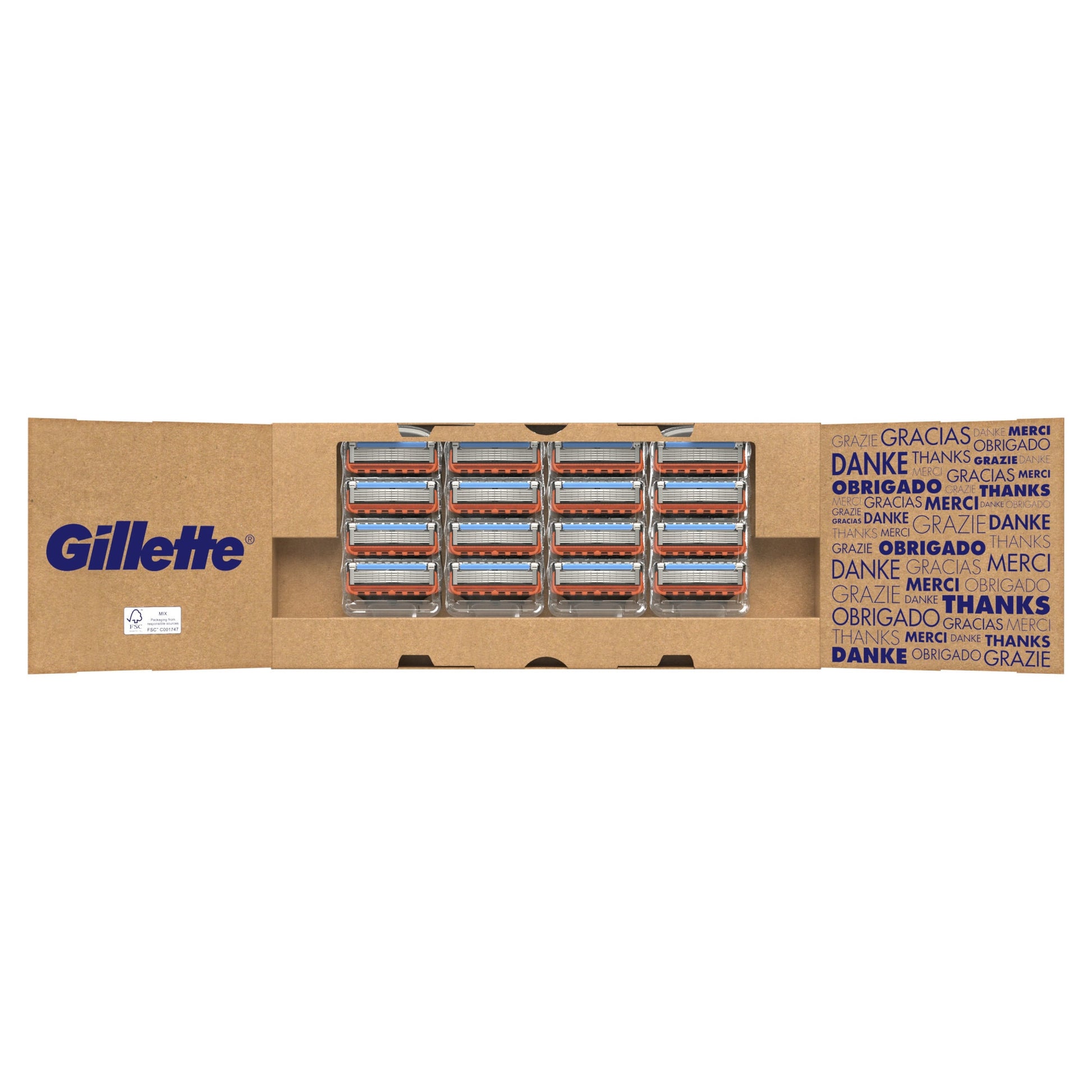 Rezerve aparat de ras Gillette Fusion Manual, 16 buc