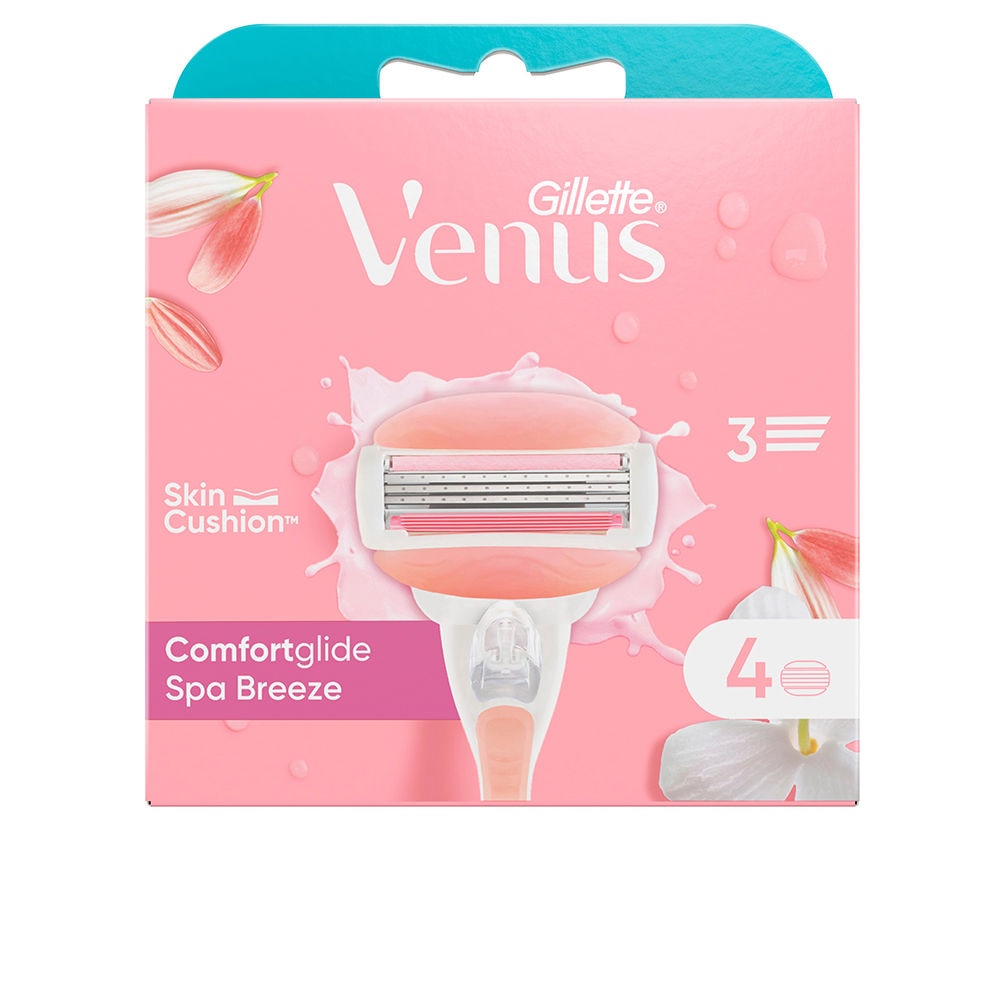 Aparat de ras clasic, Gillette, set 4 rezerve, Venus Spa Breeze
