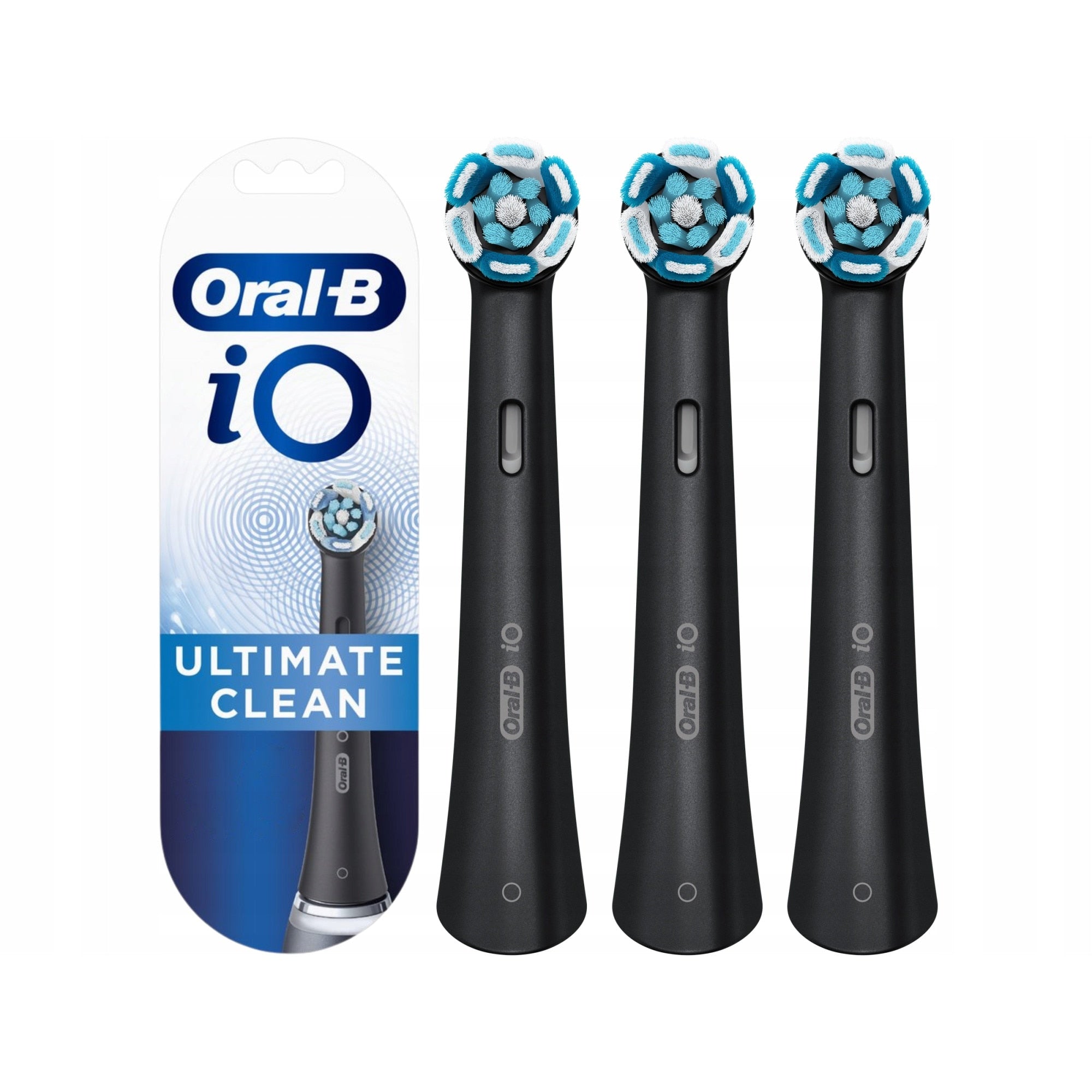 Set Rezerve periuta de dinti electrica Oral-B iO Ultimate Clean, Negru, 3 buc