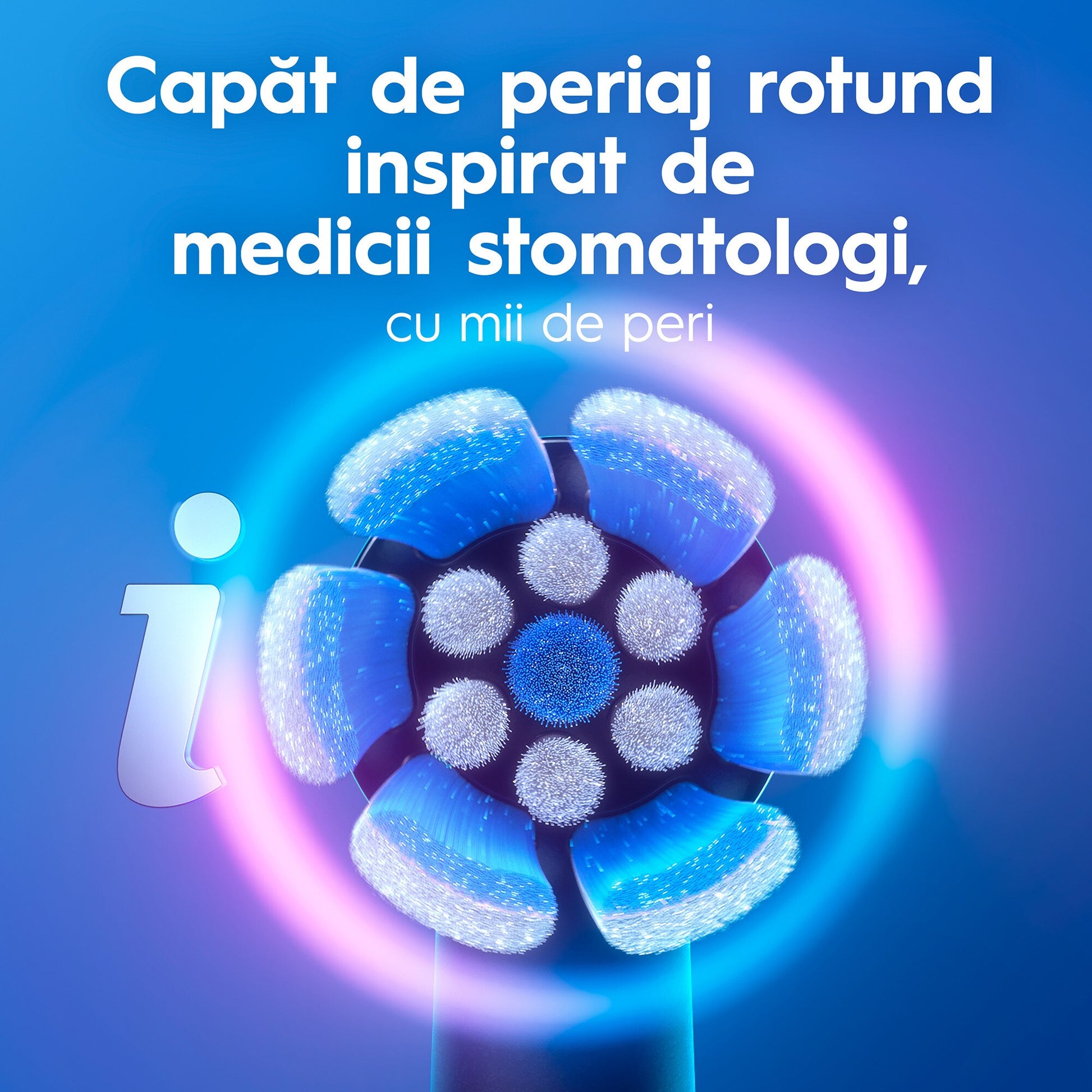 Set periuta de dinti electrica Oral-B iO2 + 3 capete de periaj cu 3 intensitati de periaj, Trusa de calatorie, Negru