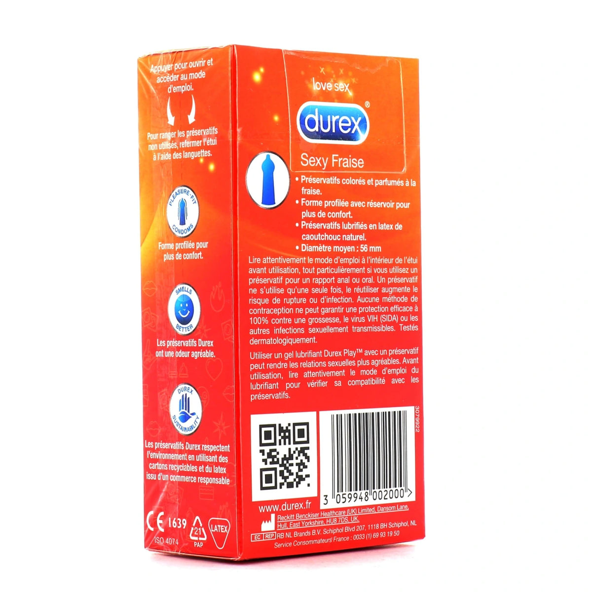 Durex Préservatifs Sexy Fraise
